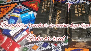 Bagallery skincare fake or real  what I got from vouchar  Pakistan shopping haul [upl. by Razec]