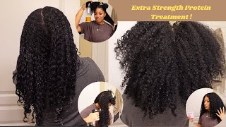 How To  ApHogee TwoStep Protein Treatment on Curly Hair  Natural Hair [upl. by Bartolome534]