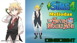 Meliodas  Seven Deadly Sins  Sims 4  Descarga  CC [upl. by Nuhsed]