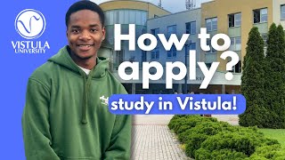 How to apply to Vistula University a video guide  DreamApply [upl. by Spanjian]