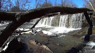 Views Along Reedy Fork Creek and Waterfall  Guilford County North Carolina [upl. by Einatsed]