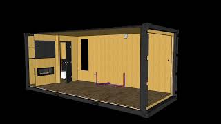 Container 20 pieds  Very Good Box MiniConstruction [upl. by Tamah]