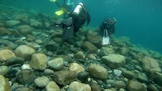 Buceo Lago Nahuel Huapi  Los Toboganes de Isla Gallina  Video sin editar [upl. by Ravi]