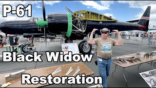 Restoration Update Extremely Rare Northrop P61 Black Widow MidAtlantic Air Museum Reading Pa [upl. by Letnuahc]