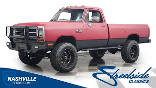 1989 Dodge W250 4x4 4421NSH for sale  Charlotte Atlanta Dallas Tampa Phoenix Nashville [upl. by Naloc524]