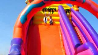 big bouncy slide at fair [upl. by Ithnan]