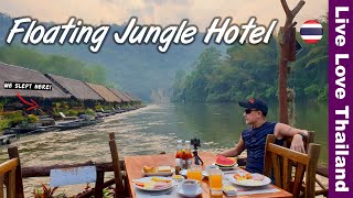 Thailands Most Famous Floating Hotel  River Kwai Kanchanaburi livelovethailand [upl. by Frame]