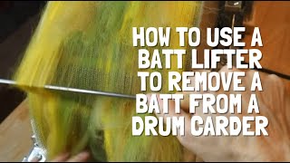 How to take a batt off a Brother Supercard using a batt lifter  Camaj Fiber Arts [upl. by Aurie310]