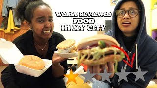 i tried the worst reviewed food in my city  clickfortaz [upl. by Jorgensen248]