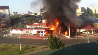 Gas Station Explosion in Russia [upl. by Zednanref]