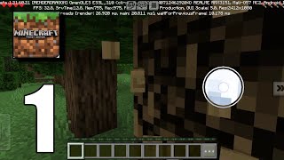 Minecraft survival Mobile gameplay walkthrough android iOS part 1 [upl. by Padriac]