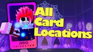 All Jiro card location Roblox  Death ball [upl. by Atidnan506]