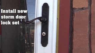 replace your storm door lock set [upl. by Giovanna]