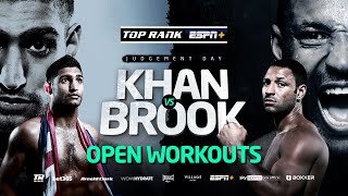 Amir Khan vs Kell Brook OPEN WORKOUT  FIGHT SATURDAY ESPN IN US SKY SPORTS BOX OFFICE IN UK [upl. by Slaby]