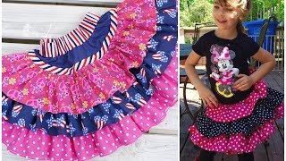 Ruffle Skirt  Ruffle Skirt DIY  Pattern Drafting  Sewing Tutorial  Frocks amp Frolics [upl. by Dory]