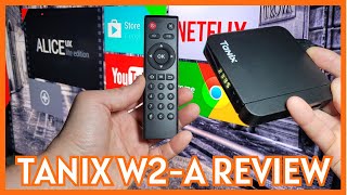 Tanix W2A  4K Android TV Box Review amp Game Test [upl. by Sucramed]