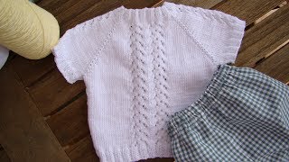 JERSEY DE BEBÉ GUILLE BABY JERSEY ESPAÑOL ENGLISH PATTERN [upl. by Merta]