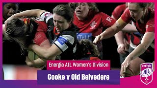 Cooke v Old Belvedere  EnergiaAIL Highlights Womens Div 1 Rd 6 [upl. by Maurili734]