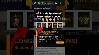 FREE FIRE REDEEM CODE TODAY  FREE FIRE DIWALI REDEEM CODE  FF TODAY REDEEM CODE 31 OCTOBER [upl. by Hoag]