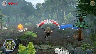 LEGO Jurassic World 100 Guide  Isla Sorna Hub All Collectibles [upl. by Drummond]