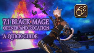 71 BLM  Lv 100 Quick Guide  BETTER Fire III Opener  Gameplay Tips [upl. by Meter]