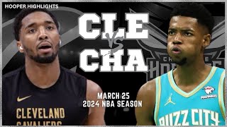 Cleveland Cavaliers vs Charlotte Hornets Full Game Highlights  Mar 25  2024 NBA Season [upl. by Anthea322]