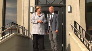 Bundesbauministerin Klara Geywitz besucht Volkshaus Meerane [upl. by Jerad]