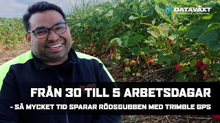 Från 30 till 5 arbetsdagar Så mycket tid sparar Rödsgubben med Trimble GPS [upl. by Regnig]