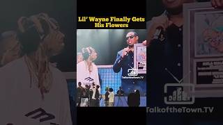 Lil’ Wayne Finally Gets His Flowers 💐 Listen to his heartfelt Speech lilwayne superbowl shorts [upl. by Fulmis]