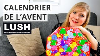 Nouvelle pépite  le calendrier de lavent 2022 LUSH unboxing [upl. by Terrej]