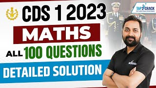 CDS Maths Preparation  CDS 1 2023 Maths paper Solution  CDS Maths PYQs  Maths By Randhir Sir [upl. by Ebner]