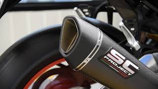 SCProject SC1R Muffler Street Legal Aprilia RSV4  Tuono V4 [upl. by Manuela]