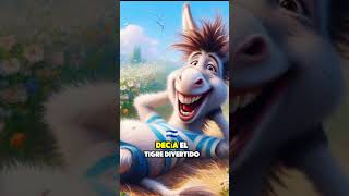 El Burro Mentiroso Y El Tigre 🐯 reels video viralvideo tiktok youtubeshorts [upl. by Ahsinwad360]