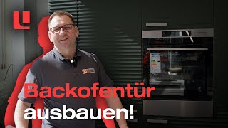 OFENTÜR richtig ausbauen und reinigen  Tutorial für alle Backöfen AEG Miele Bosch VZug ♨ [upl. by Jenn735]