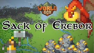 Sack of Erebor portrayed in Worldbox  Short Film [upl. by Ecirehs]