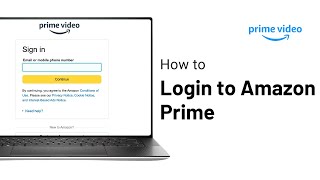 How To Login Amazon Prime In DesktopLaptop  Amazon Prime Login Sign In [upl. by Moclam]