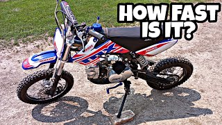 125cc SSR Pit Bike Top Speed Test  How FAST Is It Pit Bike Top Speed Run [upl. by Edbert]