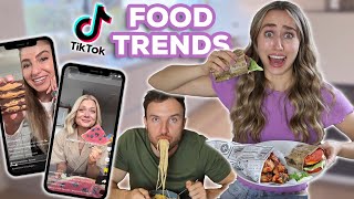 1 Tag nur TIKTOK FOOD TRENDS  Live Test mit Sascha [upl. by Hackney]