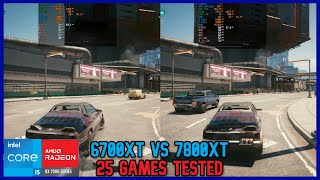 6700XT VS 7800XT Benchmark 25 Games Tested [upl. by Nenad]