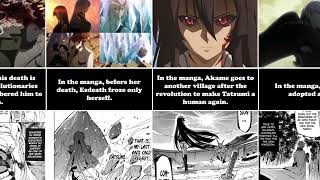 Akame Ga Kill  All Difference Between Anime and Manga  Anime TV [upl. by Dralliw540]