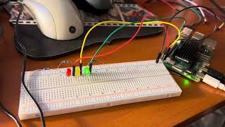 Raspberry pi traffic light sim [upl. by Innos]