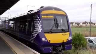 First Scot Rail Class 170 Departing Leuchars quotSt Andrewsquot 221014 [upl. by Dorsey]