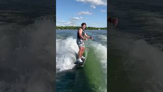 Wakesurfing a TV in the Swell Pro Comp Vest [upl. by Louls622]