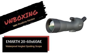 Emarth 2060x60 Spotting Scope Unboxing and Realtime Review For Outdoor Archery [upl. by Silvanus]