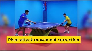 【table tennis】Zhang Jike helps national team members correct subtle pivot attack movements [upl. by Leicam]