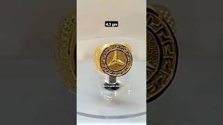 Latest mercedes ring design 22 carat hallmark goldmensring goldringdesign howtogoldstyle [upl. by Samson]