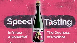 Vier Flaschen Speedtasting Infinitea  ganz schön gut für ohne Alkohol [upl. by Ahsitram]