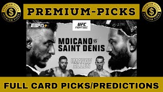 UFC fight night Moicano vs BSD Full card picks [upl. by Bouchard170]