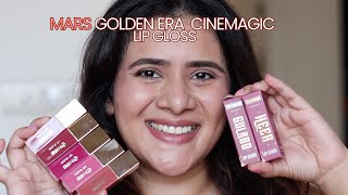 MARS Golden Era Cinemagic lip gloss review amp swatches DrSmileup [upl. by Sheila8]