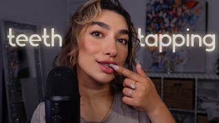 ASMR • tapping on my braces surprisingly sounded so good max sensitivity [upl. by Nyre]